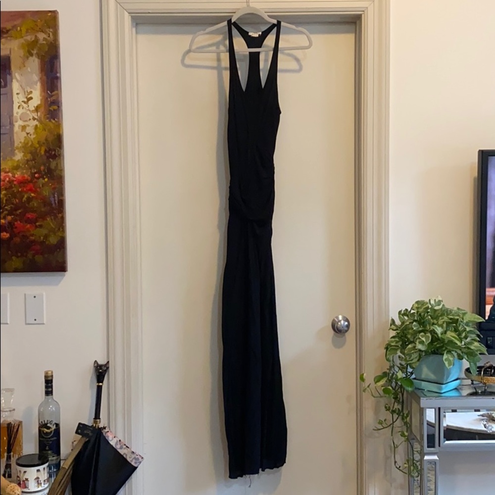Helmet Lang black maxi dress